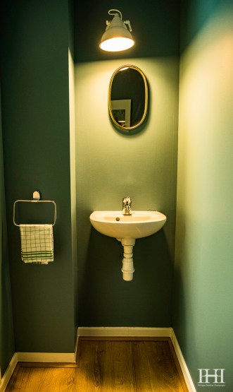 Maison moulleau décoration d'intérieur vert