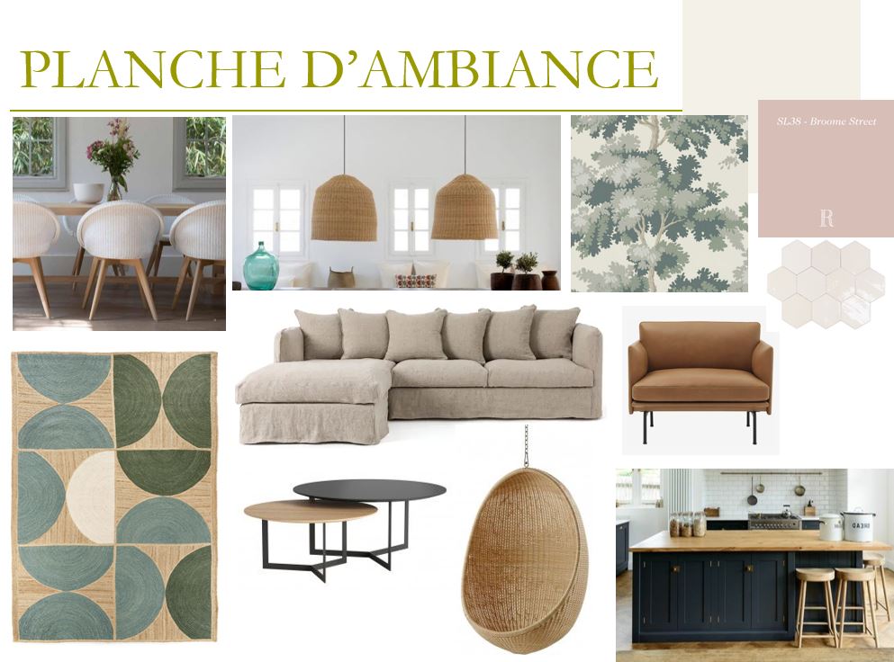 Planche d'ambiance déco hiver 2021